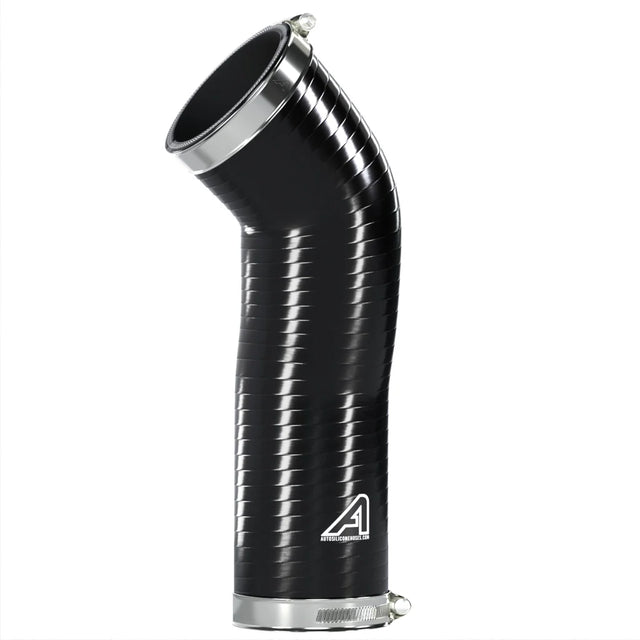 Silicone Resonator Turbo Intake Hose For Volvo Black Yes (2 x Worm Drive Stainless Clips)