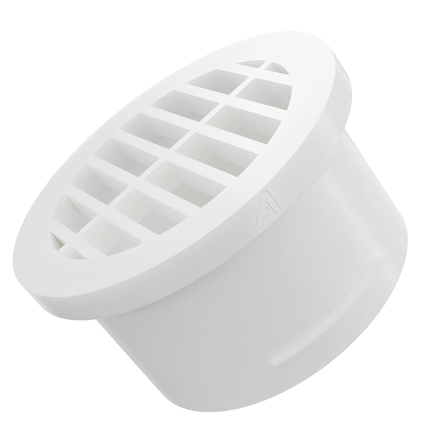 Plastic Round Ducting Vent White