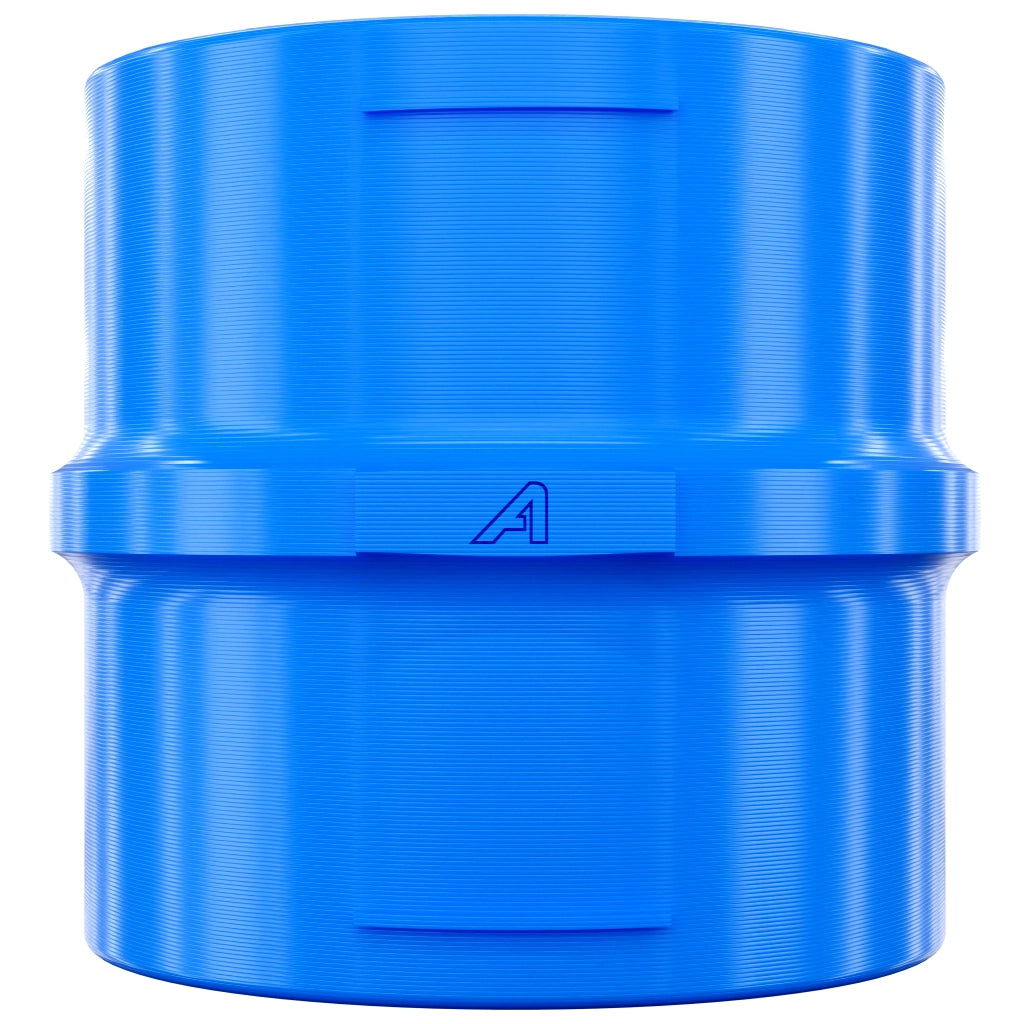 Plastic Straight Connector Blue