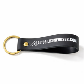 Silicone Loop Key Ring Black