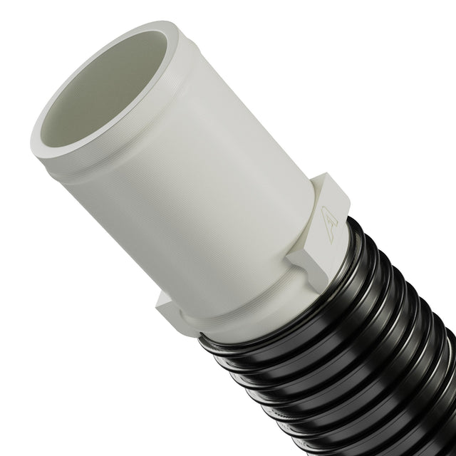 Plastic Straight Joiner For PVC Corrugated Hose White