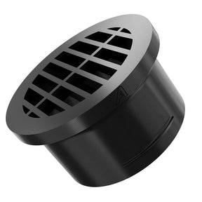 Plastic Round Ducting Vent Black