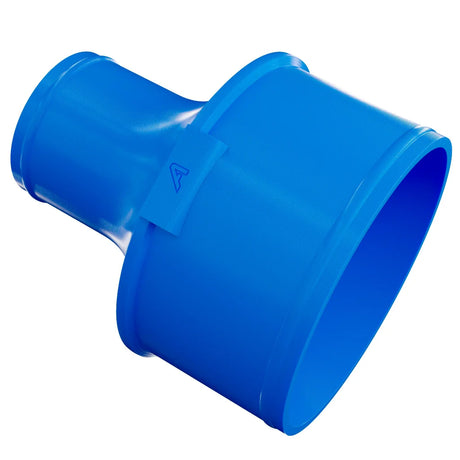 Plastic Straight Reducing Joiner For Polyurethane Ducting Blue
