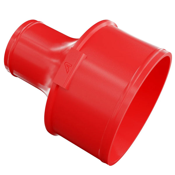 Plastic Straight Reducing Joiner For Polyurethane Ducting Red