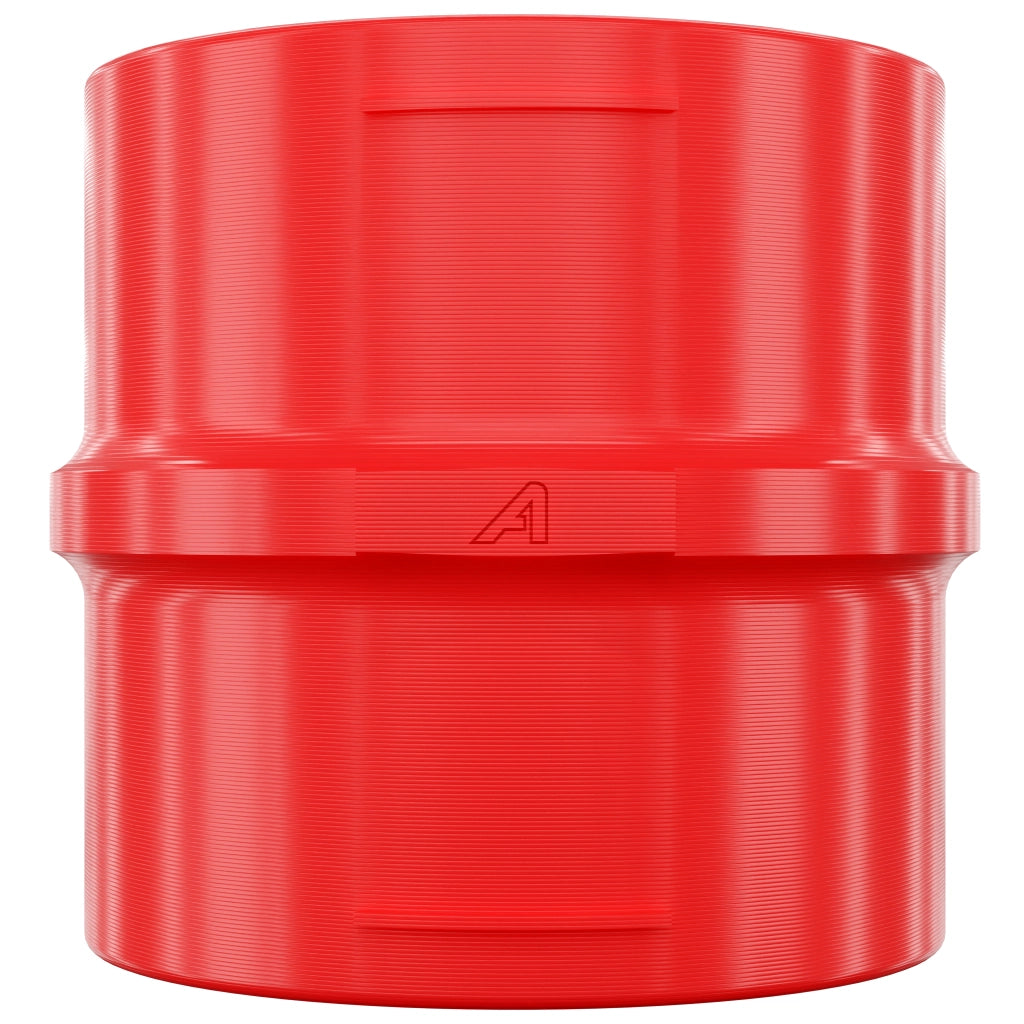 Plastic Straight Connector Red