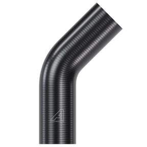 Silicone 45 Degree Hose Black