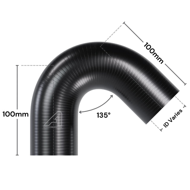 Silicone 135 Degree Hose