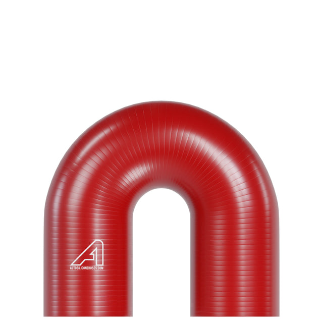 Silicone 180 Degree Hose Red
